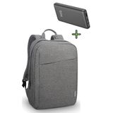 LENOVO Sırt Çantası 15.6 Inç B210 Laptop Çantası, Dijital Göstergeli Hızlı Şarjlı Powerbank 22.5W QC 3.0