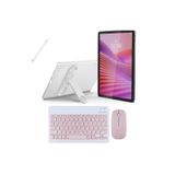 LENOVO Tab 4GB RAM 128 GB HAFIZA 10.1"İNCH M10 GRİ TABLET+ŞEFFAF KILIF+PEMBE KLAVYE VE MOUSE+KALEM