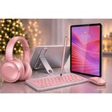 Lenovo Tab 4GB/128 GB 10.1"inch Tablet+Şeffaf Kılıf+Klavye ve Mouse+Kalem+Kulaklık+Çanta Hediye - Pembe