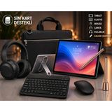 Lenovo Tab 4gb/128 GB 10.1"inch Tablet+Şeffaf Kılıf+Siyah Klavye ve Mouse+Kalem+Kulaklık+ Taşıma Çantası - Uzay Siyahı