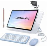 Lenovo Tab M10 4gb 128GB 10.1" Tablet+Kılıf+Klavye+Mouse+Şarj Başlığı (Kalem Hediyeli) - 128 GB - Mavi