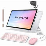 Lenovo Tab M10 4gb 128GB 10.1" Tablet+Kılıf+Klavye+Mouse+Şarj Başlığı (Kalem Hediyeli) - 128 GB - Pembe