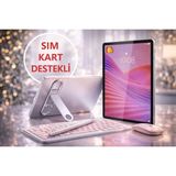 LENOVO Tab M10 4GB/128GB(SİM KART DESTEKLİ)10.1"İNCH GRİ TABLET+ŞEFFAF KILIF+PEMBE KLAVYE+MOUSE+BEYAZ KALEM