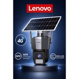 Lenovo Tek Kameralı 5mp Solar Panelli Sim Kartlı Gece Görüşlü Güvenlik Kamerası