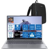 Lenovo Thinkbook 16 G7 Arp Amd Ryzen 7 7735HS 32GB Ddr5 2tb SSD Radeon 680M Graphics 16" Wuxga 300NITS IPS Windows 11 Home Taşınabilir Bilgisayar 21MW002CTRH14 + Zetta Çanta - 2 TB - 32 GB