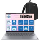 Lenovo Thinkbook 16 Gen 8 Ial Intel Core Ultra 5 225U 24GB Ddr5 2tb SSD Windows 11 Pro Intel Aı Boost 16 Inç Wuxga (1920 x 1200) IPS 300NITS Taşınabilir Bilgisayar 21SK007VTXP11 + Zetta Çanta - 2 TB - 24 GB