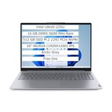 Lenovo ThinkBook 16, Intel Core Ultra 5 225U, 16 inç WUXGA IPS, 16GB DDR5, 512GB SSD, Gri, FreeDOS, AI PC, Entegre Intel Grafik