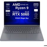 Lenovo Thinkbook 16P Amd Ryzen 9 8940HX 64GB 1tb SSD Nvidia Geforce Rtx 5060 8gb Ekran Kartı 16" Wqxga IPS 500NITS 240Hz G-Sync Ekran Windows 11 Pro Taşınabilir Bilgisayar 21U00013TX W4 - 1 TB - 64 GB