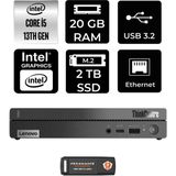 Lenovo Thinkcentre 50Q Gen 4 i5 13420H Mini PC 20GB RAM 2TB SSD FreeDOS + Per4 USB 12LN0048TRP319