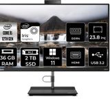 Lenovo THİNKCENTRE NEO 30A i5 1240P 36 GB RAM 2 TB SSD 23.8" FHD W11P ALL IN ONE PC 12B0002CTX