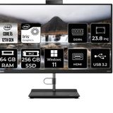Lenovo THİNKCENTRE NEO 30A i5 1240P 64 GB RAM 256 GB SSD 23.8" FHD W11P ALL IN ONE PC 12B0002CTX