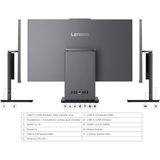 LENOVO ThinkCentre Neo 50a 27 G5 12SA0013TR i7-13620H 16GB 512GB SSD O-B Intel UHD Dokunmatik 27" Siyah DOS All in One P