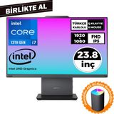 Lenovo Thinkcentre Neo 50A I7-13620H 32GB 512GB SSD 23.8" Fdos Aıo+Hava Nemlendirici 12SC000KTR 053 - Siyah