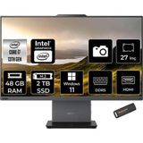 LENOVO ThinkCentre Neo 50A i7 13620H 48GB DDR5 2TB SSD 27" FHD IPS W11H Siyah All in One PC & PER4