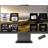 LENOVO ThinkCentre Neo 50A i7 13620H 48GB DDR5 4TB SSD 27" FHD IPS FDOS Siyah All in One PC & PER4