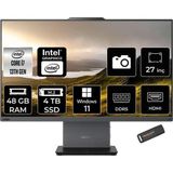 LENOVO ThinkCentre Neo 50A i7 13620H 48GB DDR5 4TB SSD 27" FHD IPS W11P Siyah All in One PC & PER4