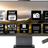LENOVO ThinkCentre Neo 50A i7 13620H 8GB DDR5 512GB SSD 27" FHD IPS W11H Siyah All in One PC & PER4