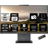 LENOVO ThinkCentre Neo 50A i7 13620H 96GB DDR5 1TB SSD 27" FHD IPS W11H Siyah All in One PC & PER4