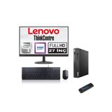 Lenovo Thinkcentre Neo 50Q Gen 4 Intel Core I5-13420H 24GB 512GB SSD 27 Inç Monitör Windows 11 Pro Mini Bilgisayar MM12LN006KTRP05 + Zetta Flash Bellek