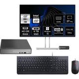 Lenovo Thinkcentre Neo 50Q Gen 5 Intel Core 5 210H 40GB 4tb SSD 27" Fhd Monitör W11H Mini Masaüstü Bilgisayar & Per4 USB Bellek 13B9001MTRP572 - Windows 11 Home