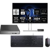 Lenovo Thinkcentre Neo 50Q Gen 5 Intel Core 5 210H 48GB 4tb SSD 23.8" Fhd Monitör W11H Mini Masaüstü Bilgisayar & Per4 USB Bellek 13B9001MTRP468 - Windows 11 Home