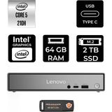 Lenovo Thinkcentre Neo 50Q Gen 5 Intel Core 5 210H 64GB 2tb SSD Fdos Mini Masaüstü Bilgisayar & Per4 USB Bellek 13B9001MTRP327 - Yok (Free Dos)