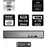 Lenovo Thinkcentre Neo 50Q Gen 5 Intel Core 5 210H 64GB 4tb SSD Fdos Mini Masaüstü Bilgisayar & Per4 USB Bellek 13B9001MTRP328 - Yok (Free Dos)