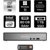 Lenovo Thinkcentre Neo 50Q Gen 5 Intel Core 5 210H 80GB 1tb SSD W11P Mini Masaüstü Bilgisayar & Per4 USB Bellek 13B9001MTRP402 - Windows 11 Pro