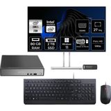 Lenovo Thinkcentre Neo 50Q Gen 5 Intel Core 5 210H 80GB 2tb SSD 27" Fhd Monitör W11H Mini Masaüstü Bilgisayar & Per4 USB Bellek 13B9001MTRP583 - Windows 11 Home