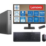 Lenovo Thinkcentre Neo 50Q Gen 5 Intel Core 7-240H 5.2ghz Up 64GB Ddr5 512GB SSD Intel® Graphics+Lenovo 23.8" FHD Mon. WIN11PRO Mini Masaüstü Bilgisayar 13B9001PTR23P22+ZETTAUSBBELLEK - Windows 11 Pro