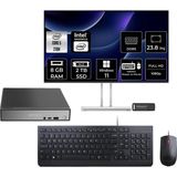 Lenovo Thinkcentre Neo 50Q Gen 5 Intel Core 7 240H 8gb 2tb SSD 23.8" Fhd Monitör W11P Mini Masaüstü Bilgisayar & Per4 USB Bellek 13B9001PTRP483 - Windows 11 Pro