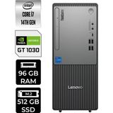 Lenovo Thinkcentre Neo 50T Gen 5 i7 14700 Masaüstü Bilgisayar 96GB RAM 512GB SSD FreeDOS + Per4 USB 12UD001UTRP437