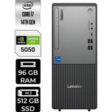 Lenovo Thinkcentre Neo 50T Gen 5 i7 14700 RTX 5050 8GB Masaüstü Bilgisayar 96GB RAM 512GB SSD FreeDOS + Per4 USB 12UD001UTRP557