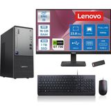 Lenovo Thinkcentre Neo 50T Gen 6 Intel Core Ultra 5 225 Upto 4.9ghz 16GB Ddr5 1tb SSD 4GB/GT730 Freedos +23.8"fhd Monitör Masaüstü Bilgisayar 13BD007UTR2425F03+ZETTAUSBBELLEK - 23,8 inç