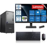 Lenovo Thinkcentre Neo 50T Gen 6 Intel Core Ultra 5 225 Upto 4.9ghz 32GB Ddr5 1tb SSD 8GB/RTX5050 Freedos +23.8"fhd Monitör Masaüstü Bilgisayar 13BD007UTR2424F13+ZETTAUSBBELLEK - 23,8 inç
