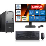 Lenovo Thinkcentre Neo 50T Gen 6 Intel Core Ultra 5 225 Upto 4.9ghz 96GB Ddr5 4tb SSD 6GB/RTX3050 Freedos +23.8"fhd Monitör Masaüstü Bilgisayar 13BD007UTR2423F35+ZETTAUSBBELLEK - 23,8 inç