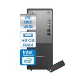 Lenovo Thinkcentre Neo 50T Gen5 Intel Core I5 14400 48GB Ddr5 4tb SSD Windows 11 Home Intel UHD 730 Masaüstü Bilgisayar 12UAS1CF00H20 + Zetta Flash Bellek