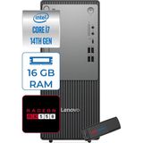 Lenovo Thinkcentre Neo 50T Gen5 Intel Core I7 14700 16GB Ddr5 2tb SSD Freedos Radeon RX550 4gb Masaüstü Bilgisayar 55012UAS0GL00F04 + Zetta Flash Bellek