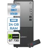 Lenovo Thinkcentre Neo 50T Gen5 Intel Core I7 14700 24GB Ddr5 2tb SSD Windows 11 Pro Nvidia GT730 4gb Masaüstü Bilgisayar 73012UAS0GL00P09 + Zetta Flash Bellek