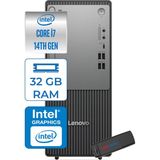 Lenovo Thinkcentre Neo 50T Gen5 Intel Core I7 14700 32GB Ddr5 256GB SSD Windows 11 Pro Intel UHD 770 Masaüstü Bilgisayar 12UAS0GL00P11 + Zetta Flash Bellek