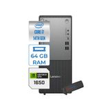 Lenovo Thinkcentre Neo 50T Gen5 Intel Core I7 14700 64GB Ddr5 4tb SSD Windows 11 Pro Nvidia GTX1650 4gb Masaüstü Bilgisayar 165012UAS0GL00P25 + Zetta Flash Bellek