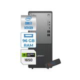 Lenovo Thinkcentre Neo 50T Gen5 Intel Core I7 14700 96GB Ddr5 2tb SSD Windows 11 Pro Nvidia GTX1650 4gb Masaüstü Bilgisayar 165012UAS0GL00P29 + Zetta Flash Bellek