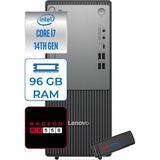 Lenovo Thinkcentre Neo 50T Gen5 Intel Core I7 14700 96GB Ddr5 2tb SSD Windows 11 Pro Radeon RX550 4gb Masaüstü Bilgisayar 55012UAS0GL00P29 + Zetta Flash Bellek