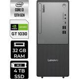 Lenovo Thinkcentre Neo 50T i3 13100 Masaüstü Bilgisayar 32GB RAM 4TB SSD FreeDOS + Per4 USB 12UB0009TRP428