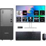 Lenovo Thinkcentre Neo 50T i3 13100 Masaüstü Bilgisayar 48GB RAM 1TB SSD 27" FHD Win11 Home + Per4 USB 12UB0009TRP990