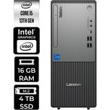 Lenovo Thinkcentre Neo 50T i5 13400 Masaüstü Bilgisayar 16GB RAM 4TB SSD FreeDOS + Per4 USB 12UB000BTRP304
