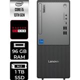 Lenovo Thinkcentre Neo 50T i5 13400 Masaüstü Bilgisayar 96GB RAM 1TB SSD Win11 Home + Per4 USB 12UB000BTRP398
