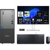 Lenovo Thinkcentre Neo 50T i5 13400 RTX 3050 Masaüstü Bilgisayar 16GB RAM 4TB SSD 27" FHD Win11 Pro + Per4 USB 12UB000BTRP1124