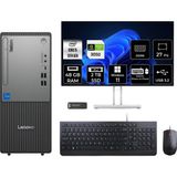 Lenovo Thinkcentre Neo 50T i5 13400 RTX 3050 Masaüstü Bilgisayar 48GB RAM 2TB SSD 27" FHD Win11 Pro + Per4 USB 12UB000BTRP1131