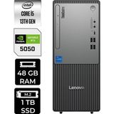 Lenovo Thinkcentre Neo 50T i5 13400 RTX 5050 8GB Masaüstü Bilgisayar 48GB RAM 1TB SSD FreeDOS + Per4 USB 12UB000BTRP550